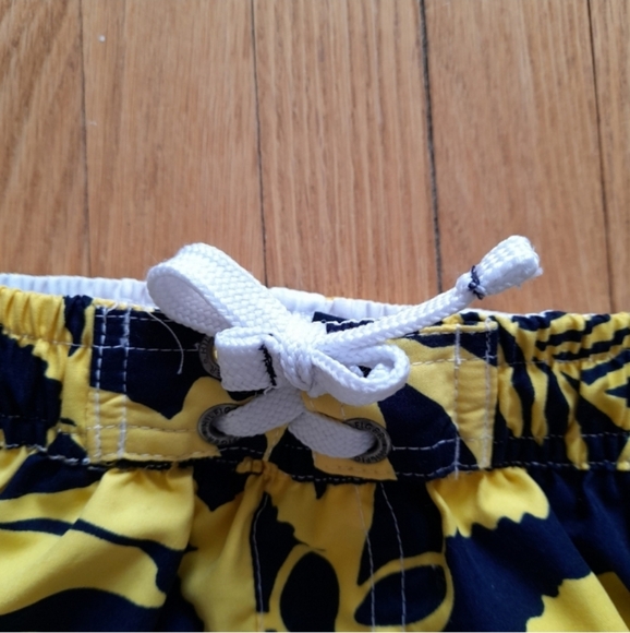 Tommy Hilfiger Baby Yellow and Blue Swim Trunks - Picture 3 of 5